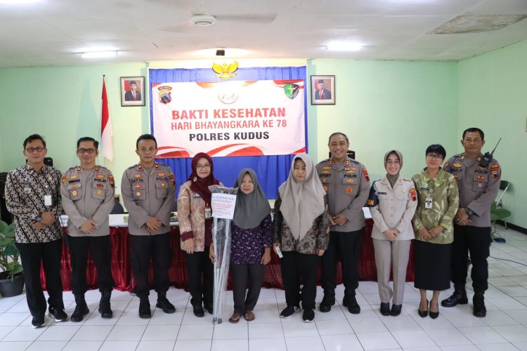 Hari Bhayangakara ke 78, Polres Kudus Gelar Aksi Sosial