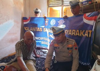 Korban Laka Terima Bantuan, Kini Kanit Gakkum Turun