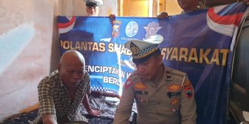 Korban Laka Terima Bantuan, Kini Kanit Gakkum Turun