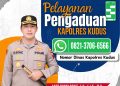 Kapolres Kudus : Layanan Aduan Via WhatsApp Kini di Buka