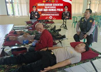 73 Tahun Mengabdi Untuk Negeri, Polres Banjar Gelar Donor Darah