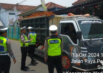 Patroli Rutin, Satlantas Pati Tindak 21 Dump Truck