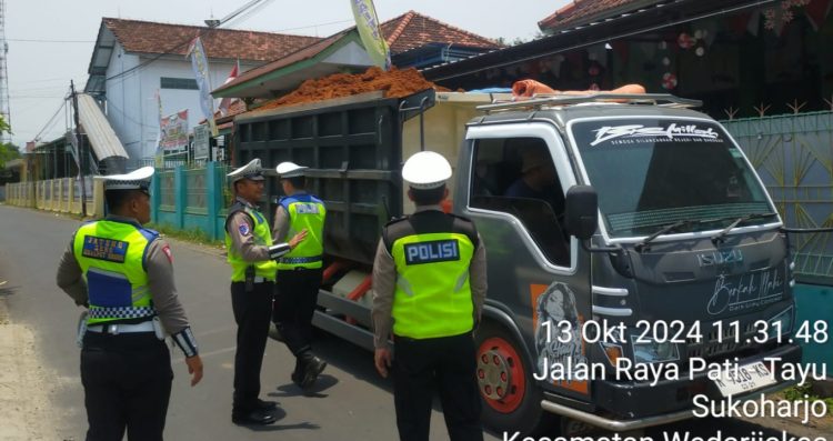 Patroli Rutin, Satlantas Pati Tindak 21 Dump Truck
