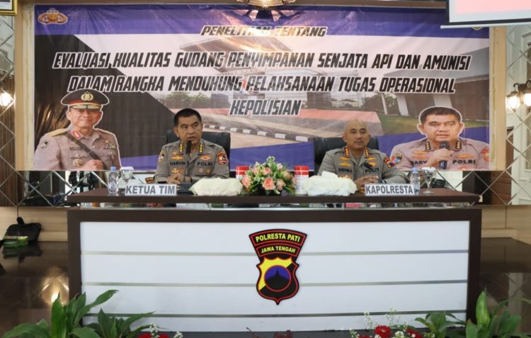 Polresta Pati Dapat Kunjungan Puslitbang Polri, Fokus pada Keamanan Senjata Api