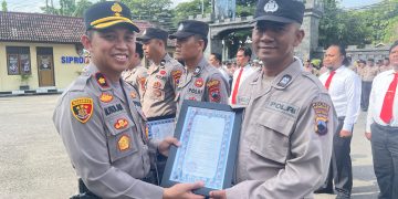 15 Tahun Jadi Marbot, Aiptu Suwarjo Raih Penghargaan dari Kapolres Rembang