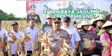 Mendukung Swasembada Pangan, Kapolres Rembang Hadir