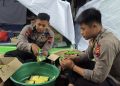 Banjir Terjang Grobogan, Brimob Polda Jateng Dirikan Dapur Lapangan