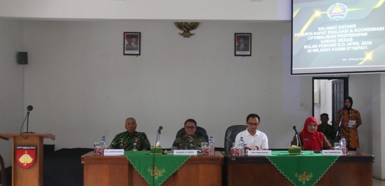 TNI dan Bulog Pati Bahas Serapan Gabah