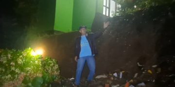 Pagar SMP Negeri 1 Roboh, Kabid SMP Tinjau Lokasi