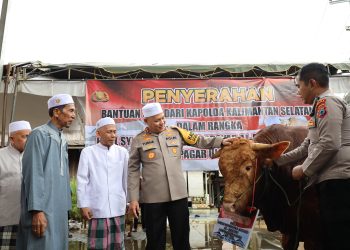 Peringatan Haul ke 219, Kapolda Kalsel Serahkan 5 Ekor Sapi