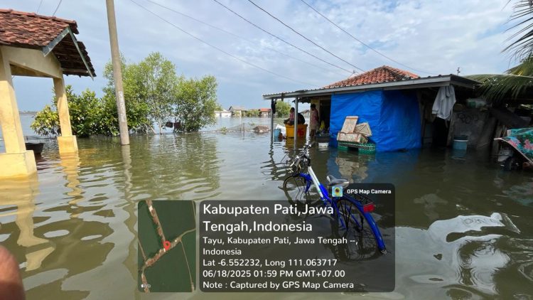 Banjir Rob Kepung Tunggulsari, 253 Rumah Warga Terendam dan Bantuan Logistik Diharapkan