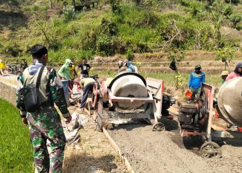 Genjot Pembangunan di Desa Sentul, TMMD Sengkuyung Tahap III