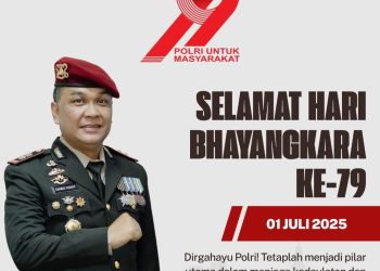HUT Bhayangkara ke-79, Kepala BNNK Jadi Pelindung Rakyat