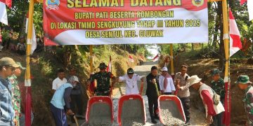 Tingkatkan Pembangunan Desa Sentul dan Tlogorejo, TMMD Dibuka