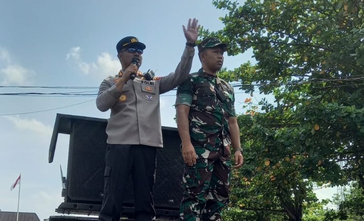 Aksi Damai, TNI – Polri Serukan Demokrasi Santun di Pati
