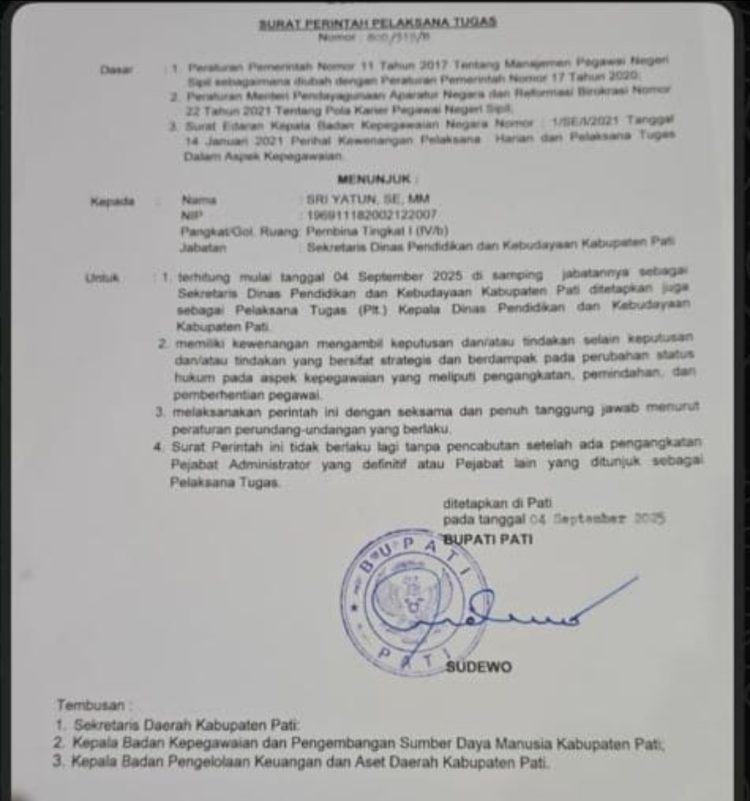 Sriyatun Kembali Jadi Sorotan Usai Ditunjuk Plt Kepala Disdikbud Pati
