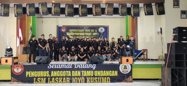 LSM Laskar Joyo Kusumo Teguhkan Komitmen di Usia Ketiga
