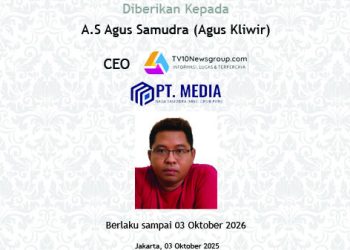 SMSI Kukuhkan TV10Newsgroup Sebagai Anggota, Agus Kliwir : Langkah Strategis di Era Digital