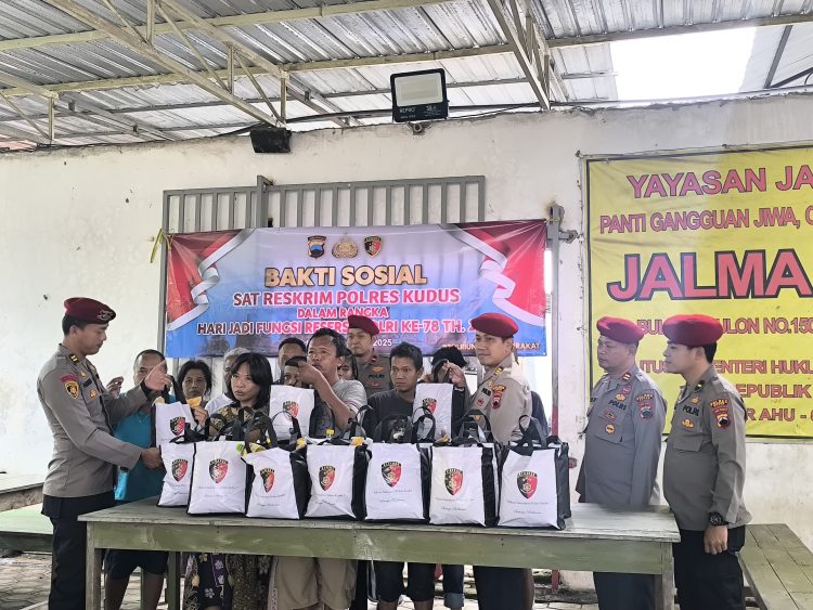 Satreskrim Kudus Perkuat Kepedulian Lewat Aksi Sosial