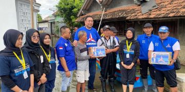 Demokrat Turun ke Juwana, Ratusan Sembako Disalurkan Door to Door