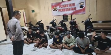 Antisipasi Rawan Tawuran, Polisi Tayu Amankan 7 Pelajar dan 8 Motor