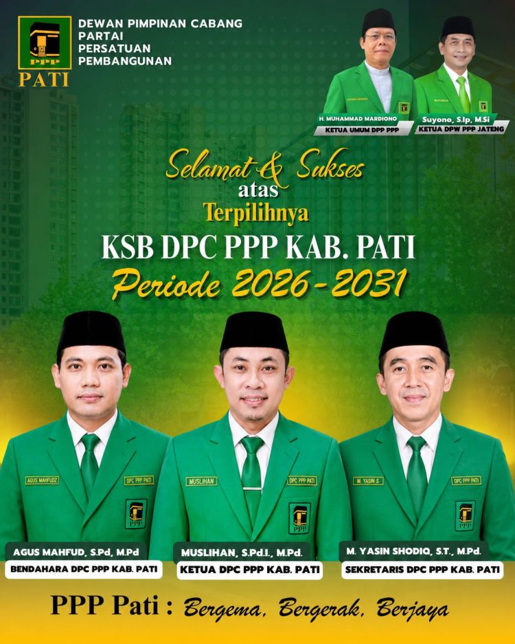 Usung Semangat Baru, Muslihan Nahkodai Ketua DPC PPP Pati